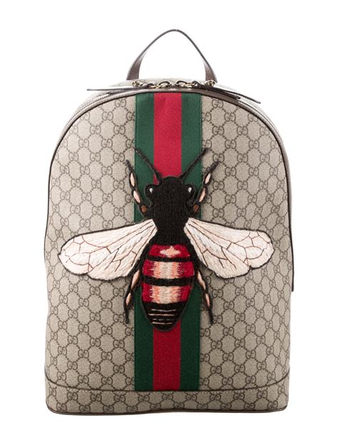 black gucci backpack with bee|gucci bag with bumble bee.